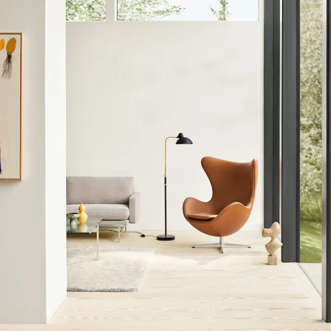 3316 Egg lenestol Brown Bronze