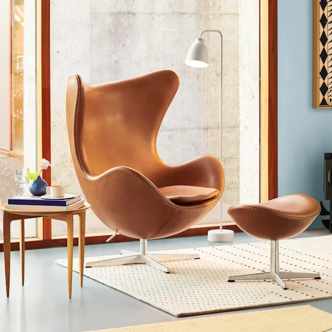 3316 Egg lenestol Brown Bronze