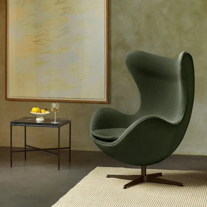 3316 Egg lenestol Brown Bronze