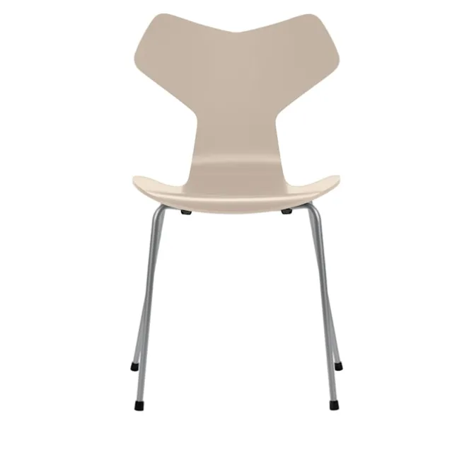 3130 Grand Prix stol Bøkfiner Silver Grey