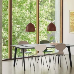 3101 Myran stol Coloured Ash Veneer Chrome