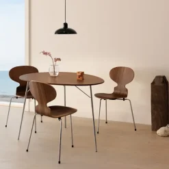 3100 Myran stol Lacquered Beech Veneer Chrome