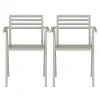 19 Outdoors Stacking Arm Chair Set of 2