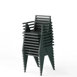 19 Outdoors Stacking Arm Chair Set of 2