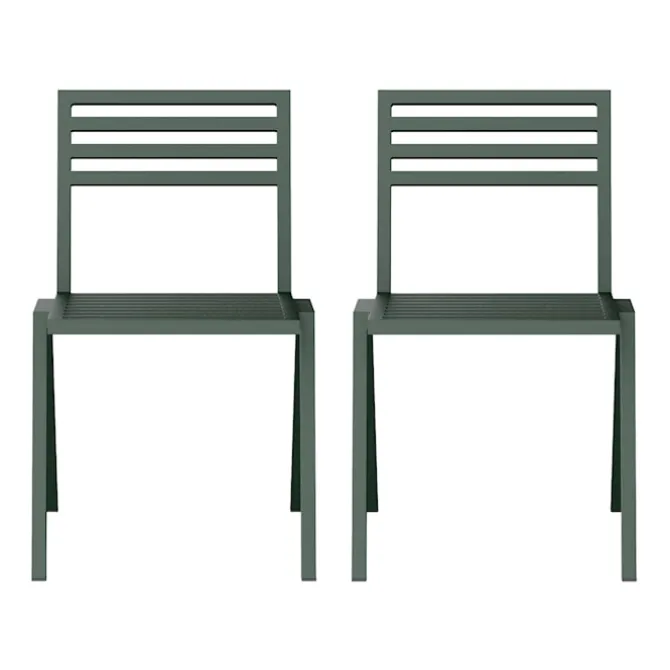 19 Outdoors Stacking Chair Set of 2