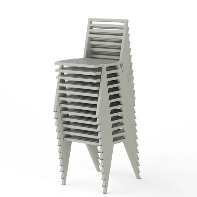 19 Outdoors Stacking Chair Set of 2