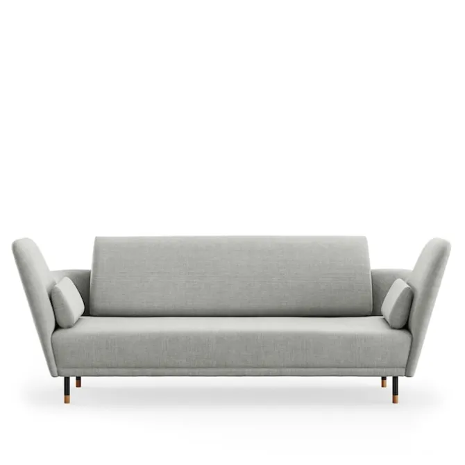 57 sofa Brownished Steel/Dark oiled oak