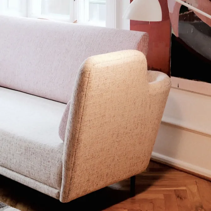 57 sofa Brownished Steel/Dark oiled oak