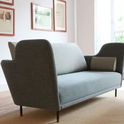 57 sofa Brownished Steel/Walnut