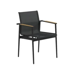 180 Stacking Chair with Teak Arms