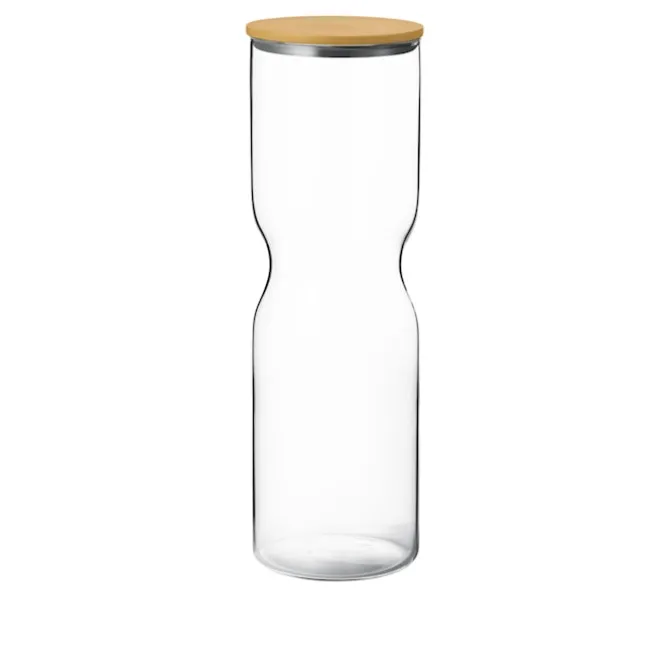 Alfredo beholder X-Large 2,0 L glass gult rustfritt stållokk