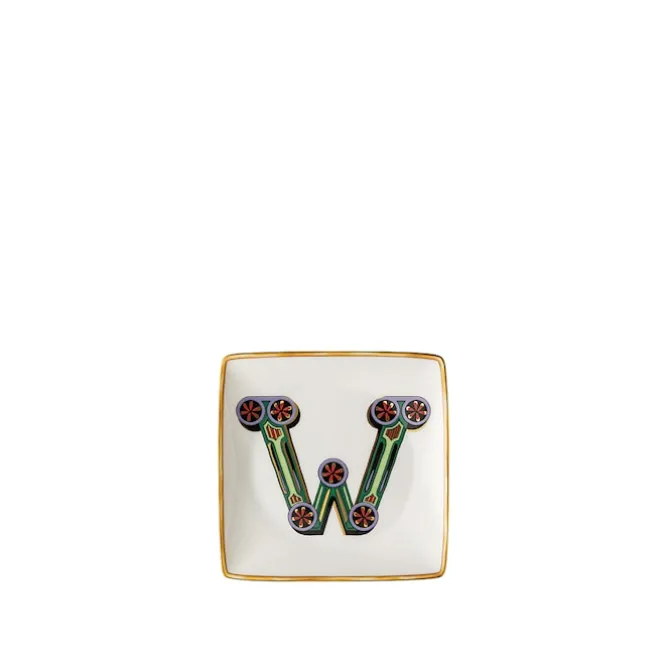 Alphabet Plate W - 12 cm