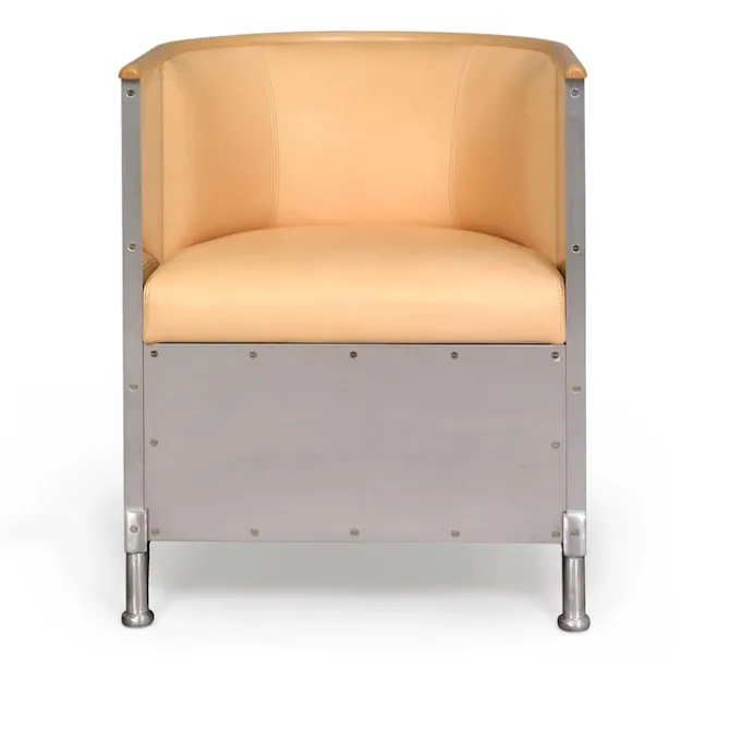 Aluminium lenestol Matt Brushed Aluminum