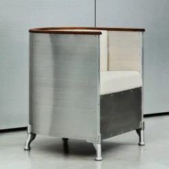 Aluminium lenestol Matt Brushed Aluminum