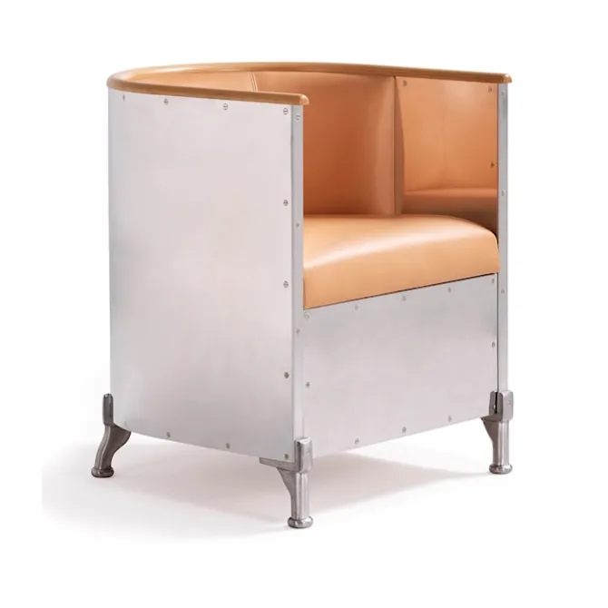 Aluminium lenestol Matt Brushed Aluminum