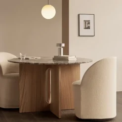 Androgyne spisebord Ø120 cm eik