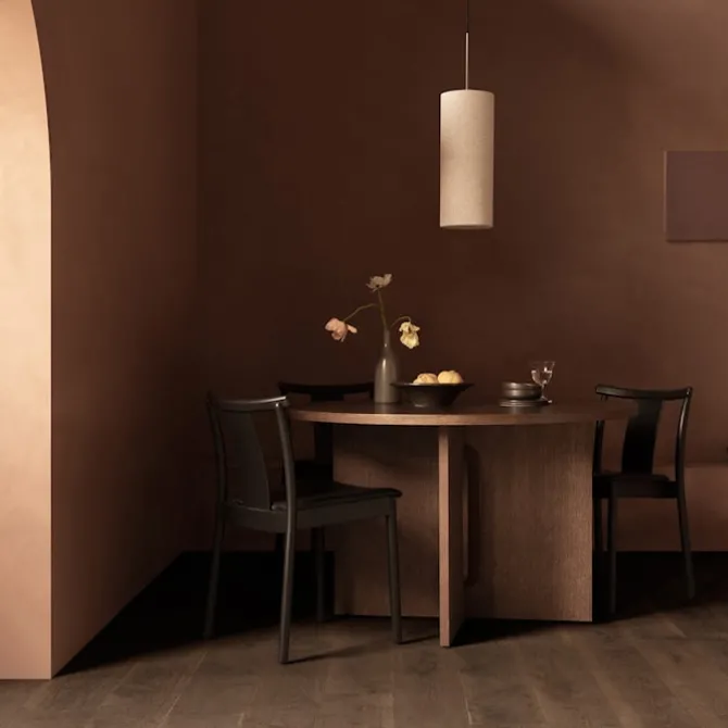Androgyne spisebord Ø120 cm eik