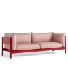 Arbour Eco 3-seters sofa Wine Red Stained Beech