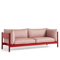 Arbour Eco 3-seters sofa Wine Red Stained Beech