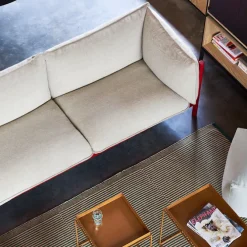 Arbour Eco 3-seters sofa Wine Red Stained Beech