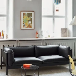 Arbour Eco 3-seters sofa Wine Red Stained Beech