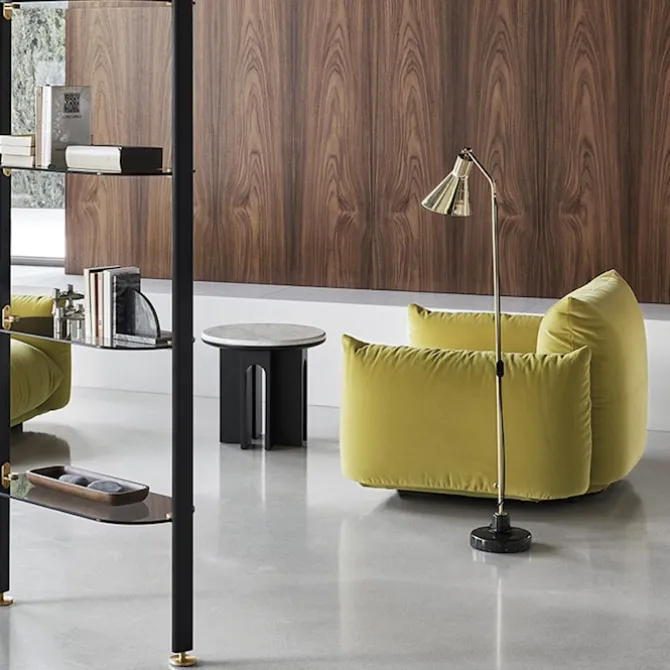Arcolor Small Table Ø 50 cm - Marquinia Marble