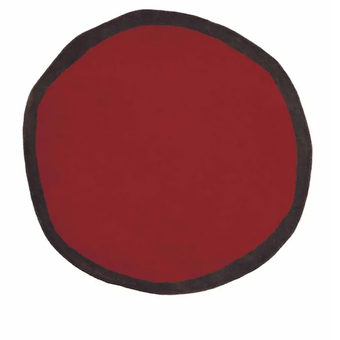 Aros Round Rug Red