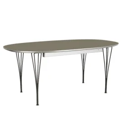 B611 Superellipse spisebord 90 x 135 cm Black