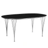 B616 Superellipse spisebord 100 x 170 cm Chrome