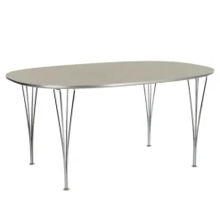 B613 Superellipse spisebord 120 x 180 cm Chrome