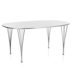 B617 Superellipse spisebord 130 x 300 cm Chrome
