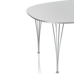 B620 Superellipse uttrekkbart spisebord 170–270 x 100 cm White