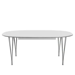 B619 Superellipse uttrekkbart spisebord 180–300 x 120 cm Grey