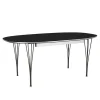 B619 Superellipse uttrekkbart spisebord 180–300 x 120 cm Black