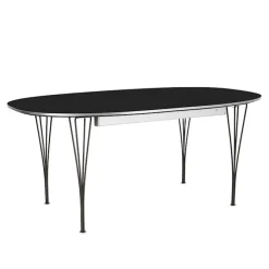 B619 Superellipse uttrekkbart spisebord 180–300 x 120 cm Black