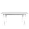 B619 Superellipse uttrekkbart spisebord 180–300 x 120 cm White