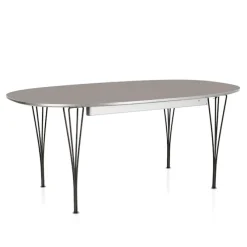 B620 Superellipse uttrekkbart spisebord 170–270 x 100 cm Black