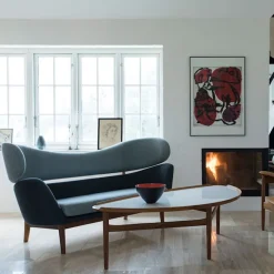 Baker sofa Dark oiled oak