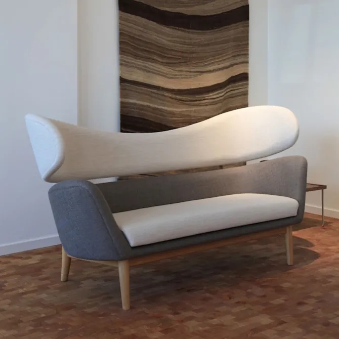 Baker sofa Dark oiled oak