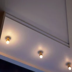 Ball Light Ceiling Polished Brass