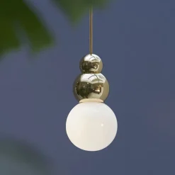 Ball Light Large Pendant Flex Polished Brass