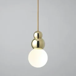 Ball Light Large Pendant Flex Polished Brass