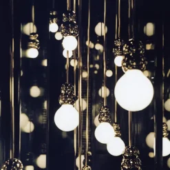 Ball Light Pendant Large Polished Brass