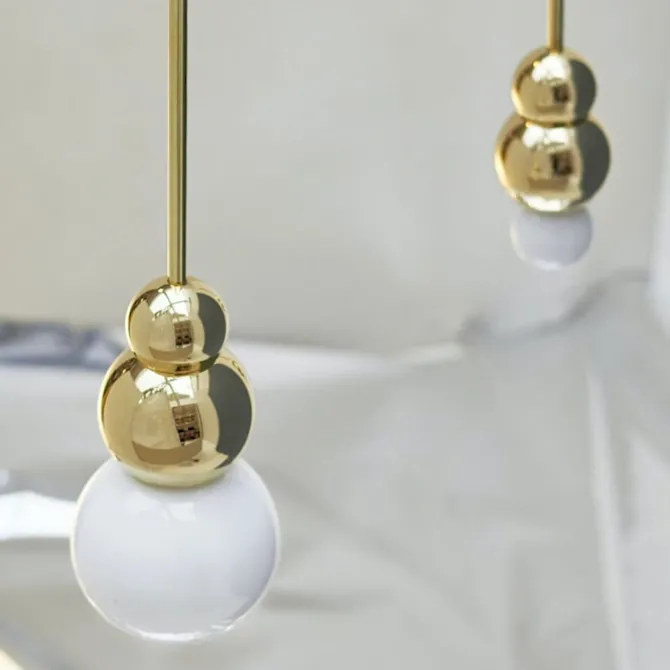 Ball Light Pendant Small Polished Brass