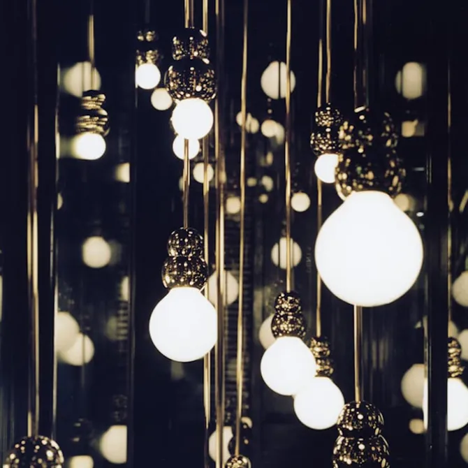 Ball Light Pendant Small Polished Brass