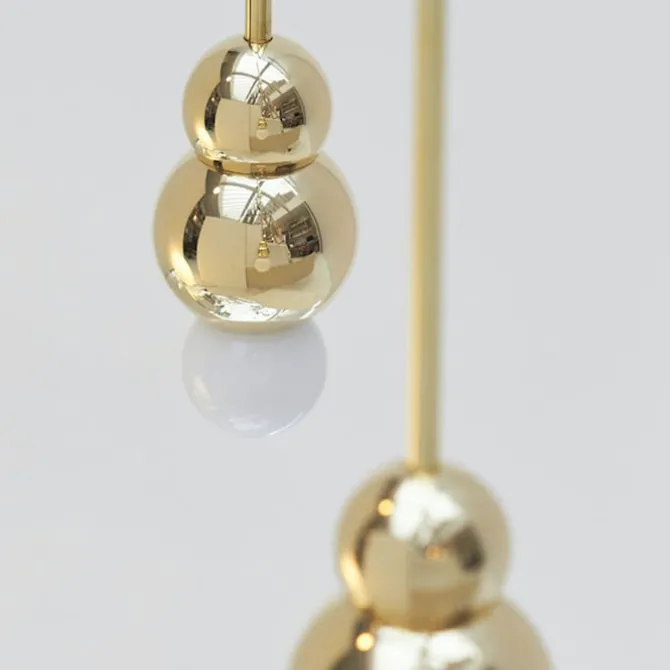 Ball Light Pendant Small Polished Brass
