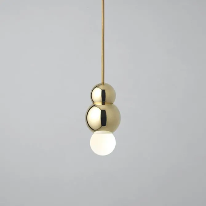 Ball Light Small Pendant Flex Polished Brass