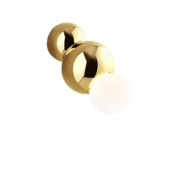 Ball Light Wall Small Mounted Polished Brass