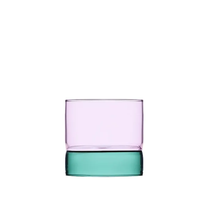Bamboo Groove Small Tumbler Petrol/Pink - 20 cl