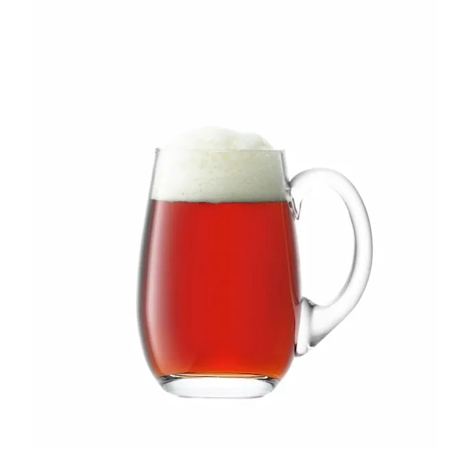 Bar Beer Tankard Curved 750ml Clear